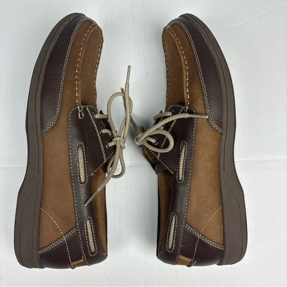 Florsheim Men Size 12 Loafers Shoes Lakeside Ox Moc Toe 13157-275 Stone Preppy